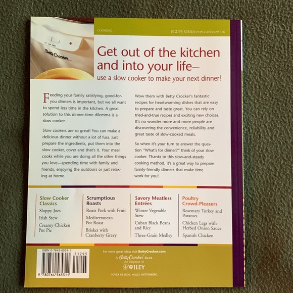 Lot of 3 Slow Cooker cookbooks. Includes Betty Crocker, Better Homes and Gardens - Picture 3 of 10
